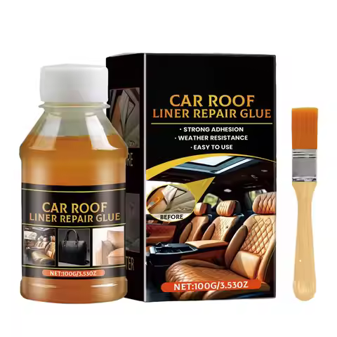 100g Automotive Headliner Glue Strong Non-Trace Adhesive Brush for Car Roof Lining Headliner Glue Au
