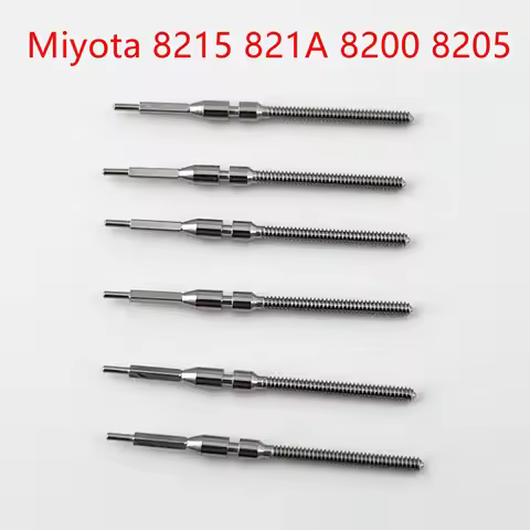 Goutent Watch Steel Stem Kit Fit Miyota 8200 8205 8215 821A Movement Steel Crown Parts Crown Stem Wa