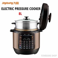 Joyoung 8L Electric pressure cooker, large capacity rice cooker with steamer, intelligent reservation, multifunctional
