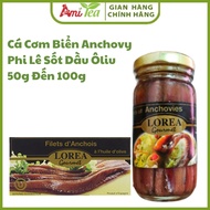 Anchovy Sea Anchovy Fillet with Olive Oil Sauce 50g to 100g, Rich, Convenient, Easy to Prepare