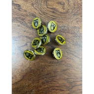 Black Gold Iron Button * 9