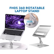 FH05 Adjustable Laptop Stand for Home & Office 360° Rotatable Aluminum Ergonomic & Cooling Holder fo