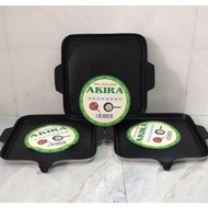 Square Smokeless, Non-Stick Grill Griddle (30cm) - Akira BBQ non-stick grill pan at home..