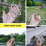 304 Stainless Steel Carabiner Keychain, Safe Keychain of All Sizes M5 M6 M7 M8 M9 M10, Clasp Keychai