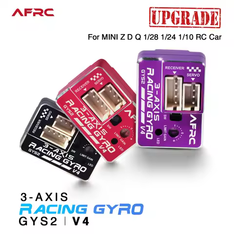 AFRC-GYS-2 V4 3-AXIS Racing Gyro Drift Car Stabilizer EPA AVCS for MINI Z D Q 1/28 1/24 1/10 Car Mod