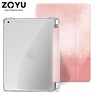 ZOYU เคสไอแพด เคสซิลิโคน TPU แบบใส เคสกราฟฟิตี้ง่าย for iPad Air 4 2020 Air 5 2022 iPad gen 9 8 7 iPad 10.5 2019 Air 3 iPad Pro 10.5 iPad เคส ipad gen 9 6 5 2017 2018 Gen iPad Pro 11 case