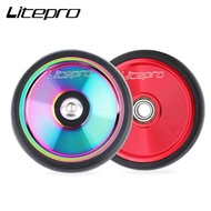 Litepro Soild Easy Wheels For Brompton  Folding Bike Bearing Easywheel Modification Cycling Bicycle Parts