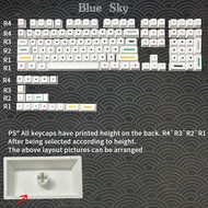 【Best value for money】 GMK Dots Keycaps Cherry profile PBT Keycap Dye Sublimation 125 Keys for MX sw