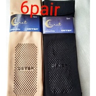 Qstar 6 pair non selipery medium long socks