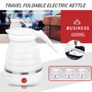Nathome Travel Foldable Electric Kettle- Portable Silicone Collapsible Camping Kettle 600ML