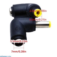 zebeaacc Laptops Power Supply Adapter Tip Portable DC5521 to DC5525 90 Degree Connector