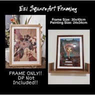 Diamond Painting Frame with 1" Matting 30x40cm (Window Size 24x34cm)
