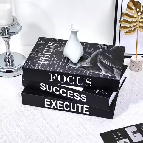 Minimalism Fake Books Living Room Decoration Luxury Home Decor Ornaments Study Soft Book Box Model V