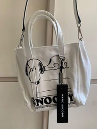 Snoopy Peanuts x Marc Jacobs The Mini Tag Tote Bag Canvas 布袋