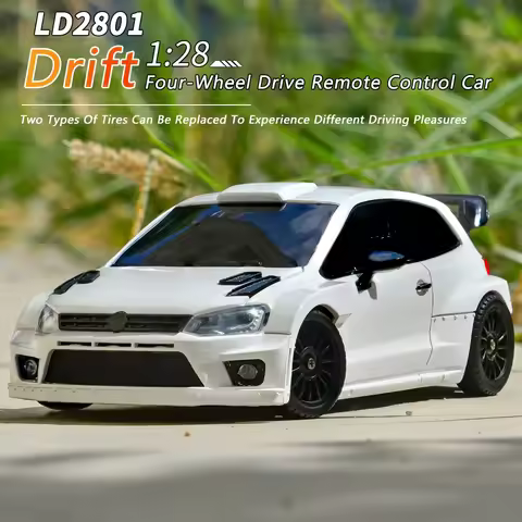 LD2801 1/28 Mini RC Car 2.4G Drift Racing Remote Control Vehicle 4WD RTR High Speed Mini RC Model To
