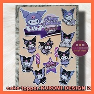 Cake Topper KUROMI DESIGN 2 Ready Stock