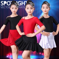 Ready Stock spot Latin skirt Latin skirt Latin skirt Children Latin Dance Costume Student Latin Danc