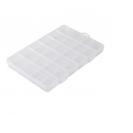 Transparent Grid Box 24 Slot Jewelry Storage Box
