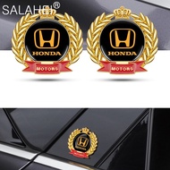 Car Wheat Ear Decal Side Window Body Decor Badge Stickers For Honda Fit Lucky Vezel City Civic Jazz BRV BR-V HRV HR-V Shuttle Gp8 19CRV Jade Fit Freed Odyssey 2017 Accessories