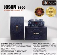 JOSON JS-6600 6000W 6 Inch Double Speaker with Amplifier and Microphone