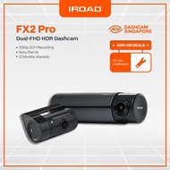 IROAD FX2 Pro Dashcam | Front & Rear 1080p Full HD Car Camera | SONY Starvis | Wifi Enabled | Inclus