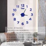 歐式簡約掛鐘客廳感貼鐘表夜光靜音時鐘diy立體數字表掛