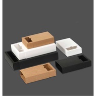 White Black Kraft paper gift box Product packaging box Drawer box