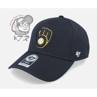 Milwaukee Brewers Mvp Navy Adjustable - 47 Brand