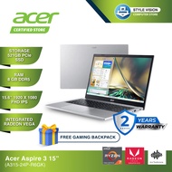 Acer Aspire 3 A315-24P-R6GK/A315-24P-R7J0 15.6 FHD Pure Silver (Ryzen 5 7520U8GB LPDDR5512GB SSDOPI 