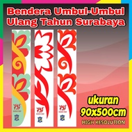 Surabaya Birthday Custom Textile Flag/Custom Flag Pennant* Custom Flag