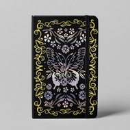 BUKE A5 Pocket Size Bullet Dotted Journal, Laser Silver Butterfly And Gold Blossom Frame, 160Gsm Bam