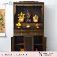 JOK Buddha Altar Standing Cabinet Buddha Offering Table Altar Deity Offering Table Buddha Shrine Wit