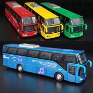 5 Open Door Alloy Double-Decker Bus Model Simulation Tourism Bus Bus Bus Bus Children's Toy Car