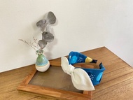 單小結髮箍 / 星點蛋黃酥 - 米白