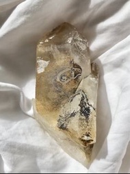 西藏 喜馬拉雅 彩虹皮浮生白水晶簇 老皮老靈魂