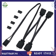 [beautybaby.ph] 1 to 4 ARGB Splitter Extension Cable Connect to 5V 3-Pin ARGB for  Commander Core an