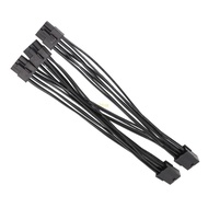 BT PVC Covered GPU Power Cable 2 x 8 Pin to 3 x 8 Pin for Desktop PC Power Use Cable Routing Replace