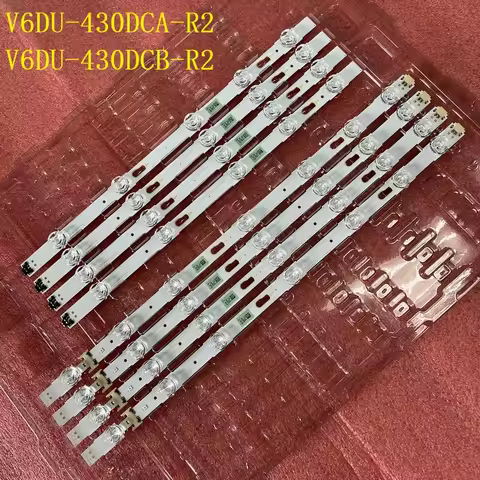 LED Backlight Strip(8)For Samsung UE43KU6000K UE43MU6105K UN43MU6300 UN43MU6290 UN43KU6290 UN43KU627