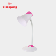 Đèn bàn bảo vệ thị lực Điện Quang ĐQ DKL15 WP B (màu trắng- hồng bóng led ánh sáng trắng cắm điện tr