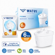 Ready Stock 6 Pcs Compatible Water Filter for Brita Maxtra Pro Maxtra+ Jug Pitcher Replacement