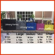 ☾ ◳ ﹊ LIKHANG KAMAY Plastic Bayong Bag XL Modern Plastic Bayong Bag souvenir giveaways handmade