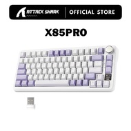 Attack Shark X85PRO Wireless/Bluetooth/Wired Gaming Mechanical Keyboard with Media Knob TFT Screen R
