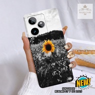 Realme GT 7 5G 2025 Case - Rajacase - Realme GT 7 5G casing - Flower case Motif - Cellphone protecto