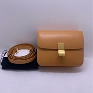 CELINE Teen Classic Box 黄色单肩包/斜挎包