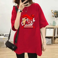 MERAH 17An Thsirt 2025 Garuda Adult Latest Nkri Outfit Paskibra Merdeka Kekinian Women's Clothing Re