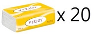 唯潔雅 - [ 20包 ] 軟抽面紙 黃色軟包 x 20包
