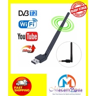 🌟Ready Stock🌟 [150mbps] DVB T2 Wifi Adapter Wifi Dongle Wifi Receiver for TV Box PC Laptop/接收器