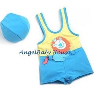 Blue lion 2 pcs set swimming suit kids swimwear suit for boy