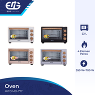 Oven Listrik Low Watt Mito HIT MO 777 - MO777 22L 350 Watt 22 Liter