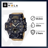 (2 Years Warranty) Casio G-Shock GWG-2000-1A5 Mudmaster Men Analog-Digital Watch Brown Resin Band